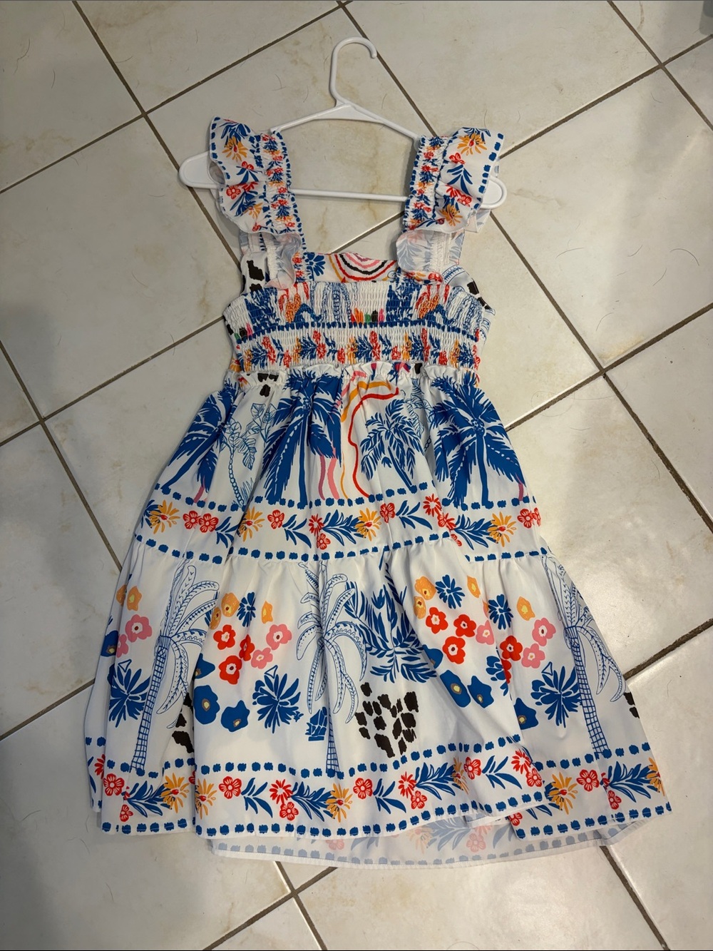 Tropical Print Womens Dress
